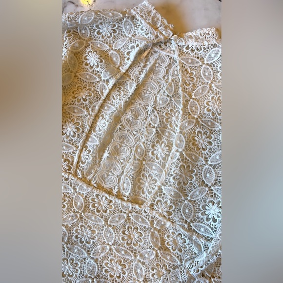 Free People Guipure Lace Mini Dress - Picture 9 of 12